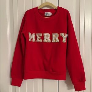 LOLA + THE BOYS Pearl sweatshirt. Size 8